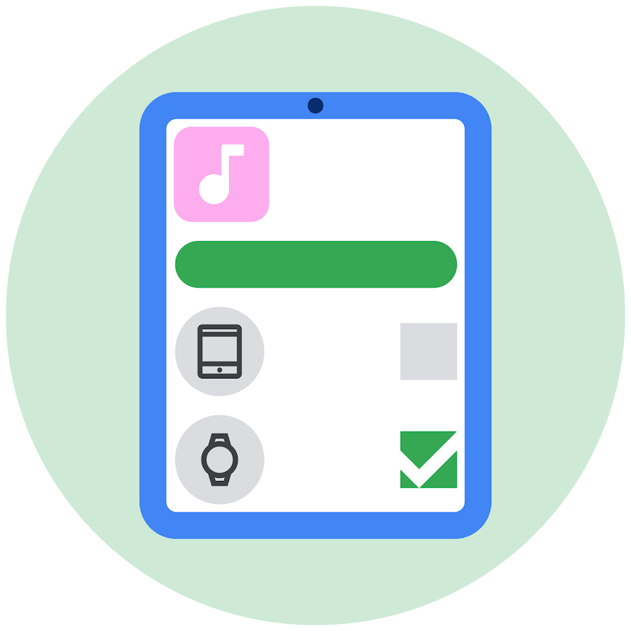 Install apps on another device from your phone, tablet or computer